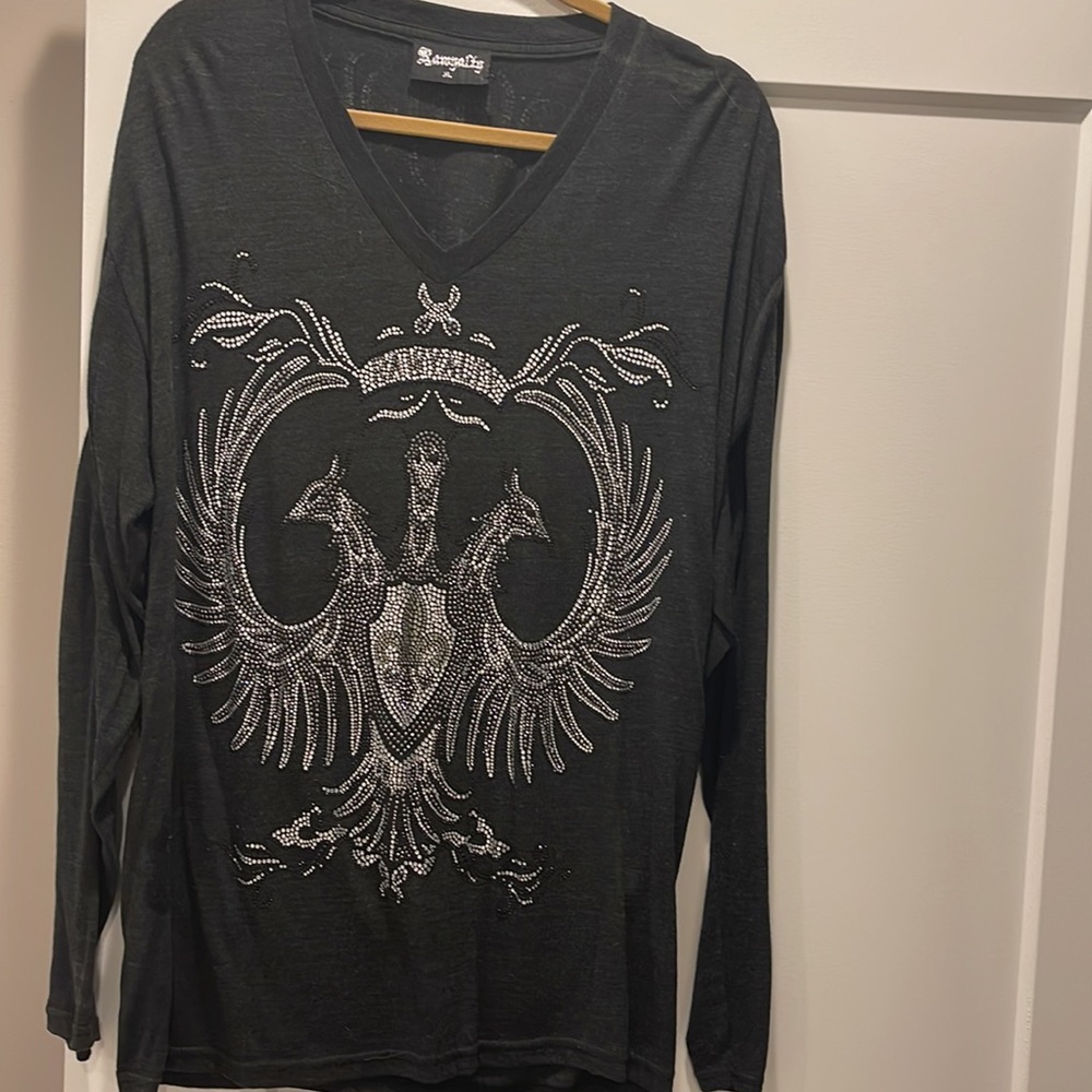 Ramyalty crystal embellished top RARE - Picture 2 of 8